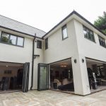 First Windows uPVC Modern house project with 3 open doors