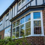 uPVC Windows installed on bay window