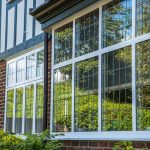uPVC installed Windows close up shot