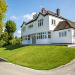 White uPVC windows installed full house view