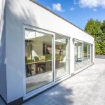 White uPVC windows and doors installed by First Windows outside side view