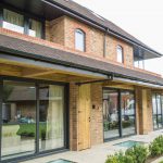 Glass Front to modern house