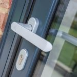 Close up of door handle