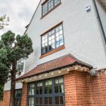 Close up of Residential housing with Frist Windows installed