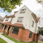 Residential housing with Windows installed