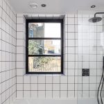 Aluminium Windows from inside bathroom